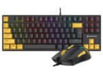 Tracer HORNET 87 keyboard Mouse included Gaming USB QWERTY English Black  Yellow - imagine 13