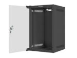 Lanberg wall-mount cabinet 10  9U (280x310  black) - imagine 5