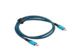 Lanberg CA-CMCM-44CU-0005-BK USB cable USB4 Gen 2x2 0.5 m USB C Black  Blue - imagine 5