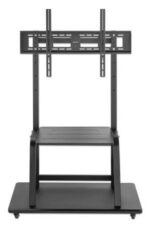 Manhattan TV & Monitor Mount  Trolley Stand  1 screen  Screen Sizes: 37-100   Black  VESA 200x200 to 800x600mm  Max 150kg  Shelf and Base for Laptop or AV device  Height-adjustable to four levels: 862  916  970 and 1024mm  LFD  Lifetime Warranty - imagine 3