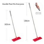 Flat Mop + Bucket + Telescopic Pole + 2 x Microfibre Pad 5.7L Floor Cleaning XXL Set Rotating Head - imagine 7