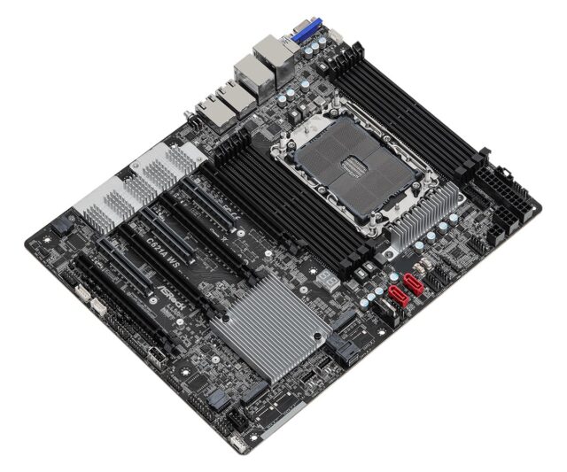 Asrock C621A WS Intel C621A LGA 4189 ATX - imagine 2
