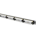 Lanberg patch panel 24 port 1U Cat.5e UTP Black PPU5-1024-B