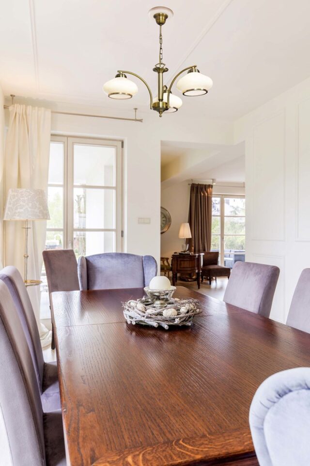 Activejet Classic ceiling chandelier pendant lamp RITA Patina triple 3xE27 for living room - imagine 8