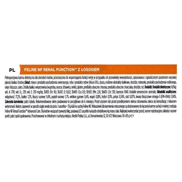 PURINA NF Renal Function Feline Salmon - wet cat food - 10x85g - imagine 4