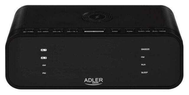 ADLER AD 1192b radio alarm clock black - imagine 2