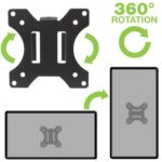 Techly ICALCD100BK Black Desk - imagine 13