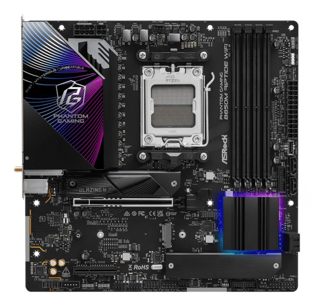 Asrock Phantom Gaming B850M Riptide WiFi AMD B850 Socket AM5 micro ATX - imagine 3