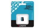 Kingston Technology 512GB microSDXC Canvas Go Plus Gen4 200R A2 U3 Single Pack w/o ADP - imagine 3