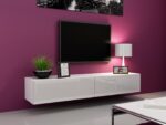 Cama TV Stand VIGO '180' 30/180/40 white/white gloss - imagine 5