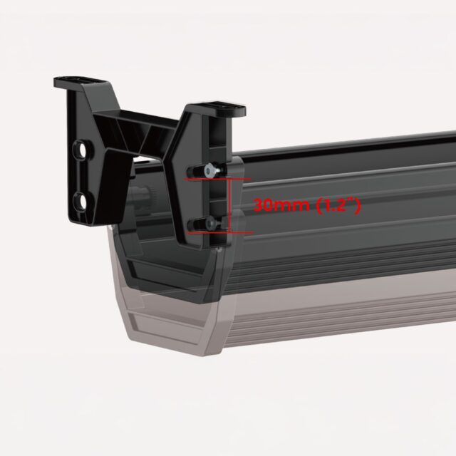 Maclean under-desk cable/extension organizer  max. load 5kg  black  MC-106 B - imagine 10