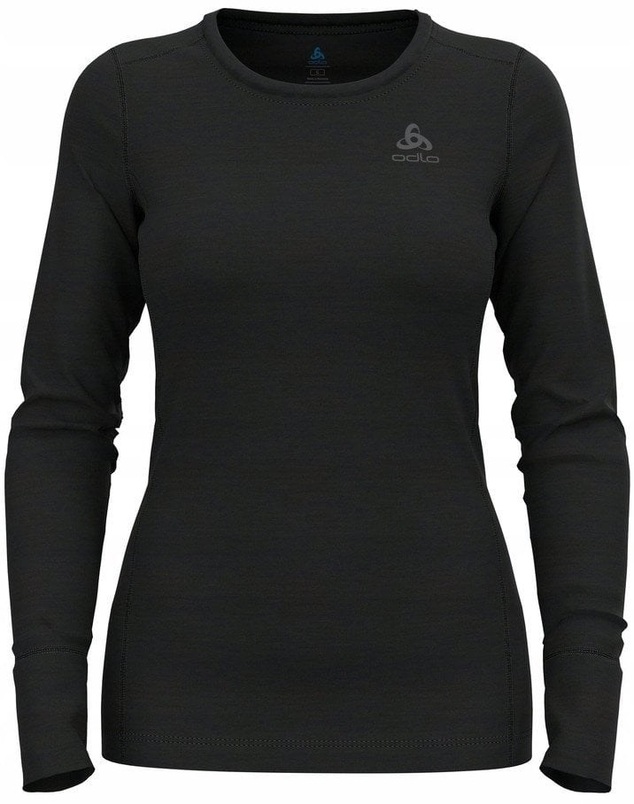 cps-3dde2874deb88af6f6efb6143755b725-2026-01-14-05-13-44 Odlo BL TOP crew neck l/s MERINO 200 women's T-shirt size M black - imagine 1
