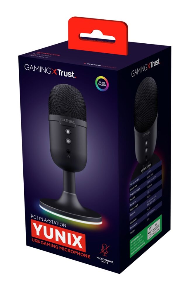 Trust GXT 234P Yunix Black Table microphone - imagine 2