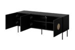 RTV cabinet PALAZZO 150x42x60 black + oak craft - imagine 2