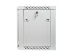 Lanberg wall-mounted installation rack cabinet 19'' 9U 600x450mm gray (glass door) - imagine 3