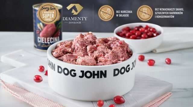 John Dog BERRY Adult cielęcina z żurawiną 800g - imagine 2