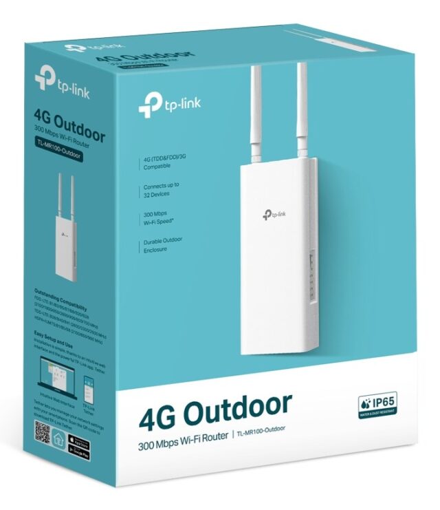TP-Link TL-MR100-OUTDOOR wireless router Fast Ethernet Single-band (2.4 GHz) 4G White - imagine 4