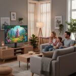 Maclean universal TV stand  for RTV cabinet  stand  max. 40kg  max. VESA 400x400  height and angle adjustment  for 32-65  TV  MC-1240 - imagine 7