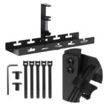 Maclean under-desk cable organizer  max load 5kg  black  MC-105 B - imagine 2