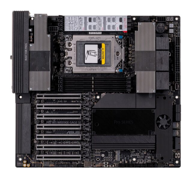 ASUS PRO WS WRX90E-SAGE SE AMD WRX90 Socket sTR5 EEB motherboard for workstations - imagine 3
