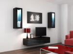 Cama TV stand VIGO 140 30/140/40 black/black gloss - imagine 3