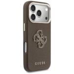 Case Guess FW Resin Logo for iPhone 17    Pro brown - imagine 4