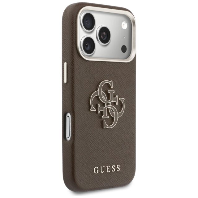 Case Guess FW Resin Logo for iPhone 17    Pro brown - imagine 4