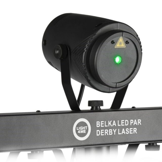 LIGHT4ME Belka LED Par Derby Laser - lighting kit - imagine 4