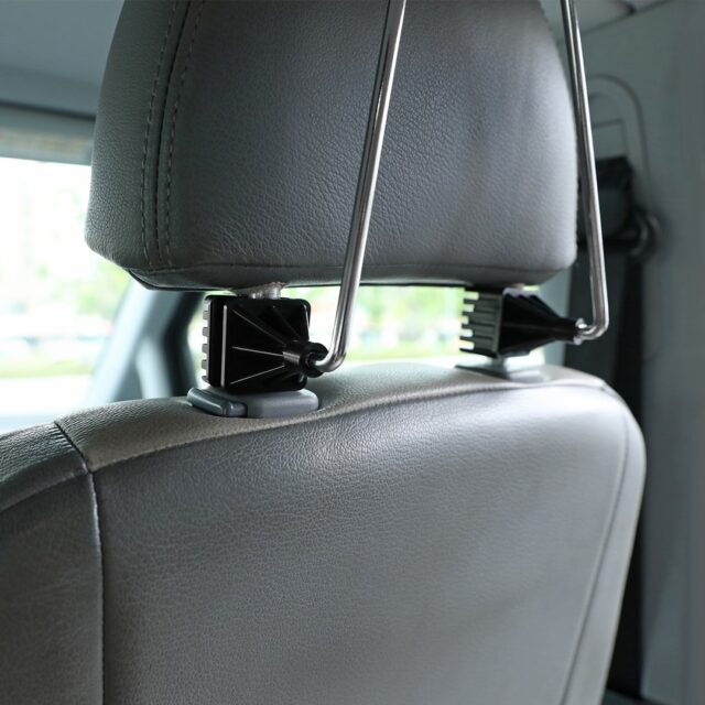 Maclean MC-870 Universal Car Hanger For Headrest Seat Bracket Car Coat Hanger Black - imagine 6
