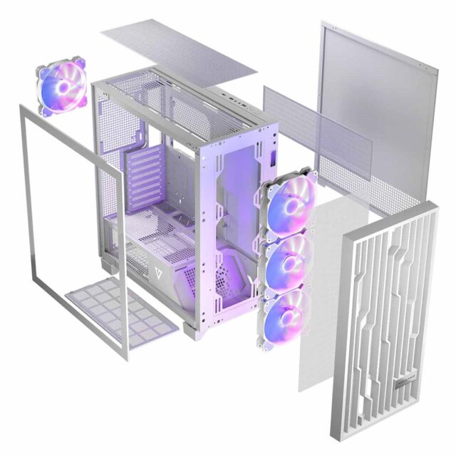 MODECOM Case VOLCANO PERUN APEX ARGB MIDI White - imagine 14