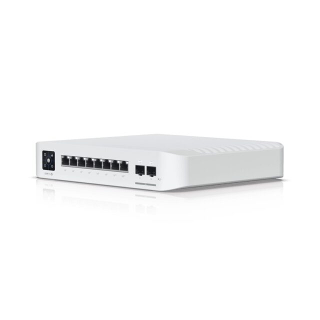 Ubiquiti UniFi USW-PRO-8-POE network switch Managed L2/L3 Gigabit Ethernet (10/100/1000) Power over Ethernet (PoE) 1U White - imagine 3