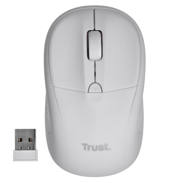 Trust 24795 - 1600 DPI wireless optical mouse (white) - imagine 5