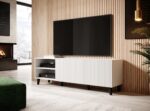 Cama RTV cabinet PAFOS 150x42x52 white matt - imagine 5