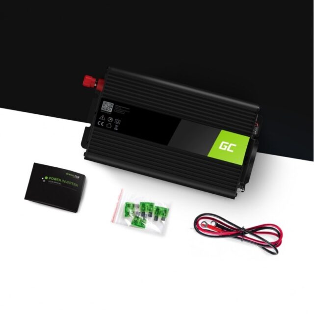 Green Cell INV08 power adapter/inverter Outdoor 1000 W Black - imagine 4