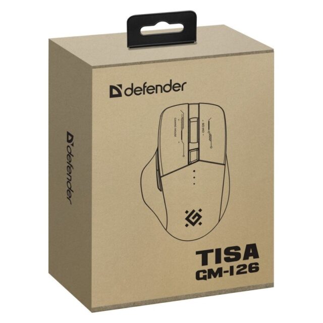 MOUSE DEFENDER GM-126 TISA RF+BT OPTIC 1600dpi 6P WHITE - imagine 6