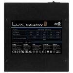Aerocool LUX 550W power supply unit 20+4 pin ATX ATX Black - imagine 4