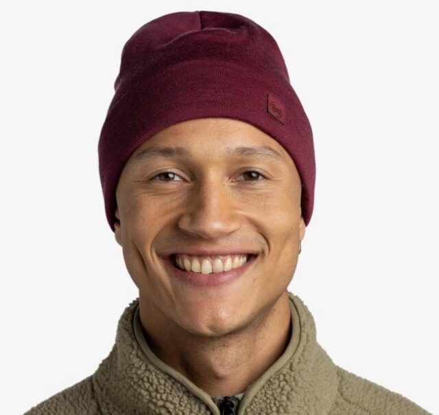Buff Midweight Merino Wool Hat Red - imagine 2