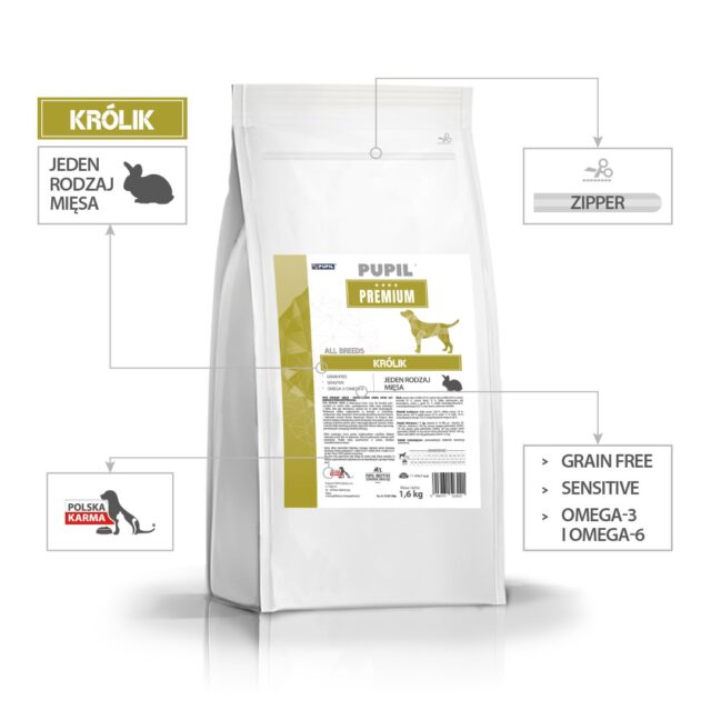 PUPIL Premium mono bogata w królika Breads 1 6 kg - imagine 3