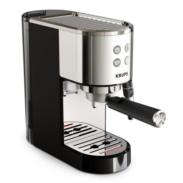 Krups Virtuoso XP444C10 coffee maker Semi-auto Espresso machine 1 L - imagine 3