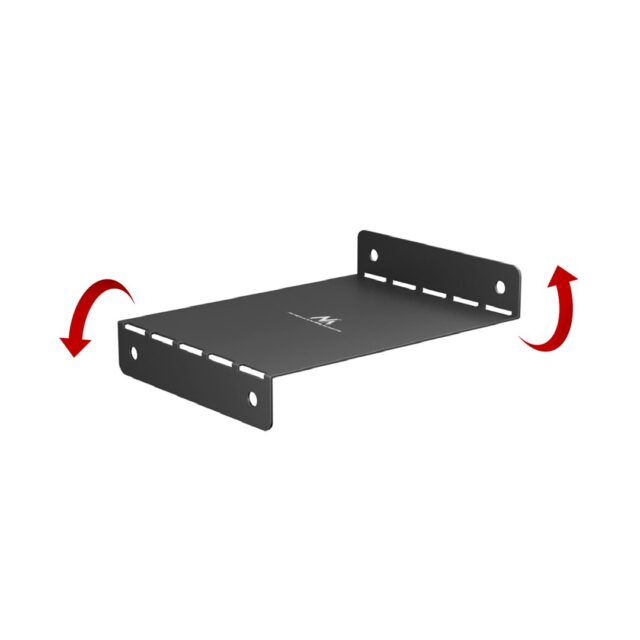 Maclean compact under-desk cable organizer  max load 5kg  black  MC-107 B - imagine 5