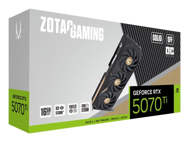 Zotac GAMING GeForce RTX 5070 Ti SOLID SFF OC NVIDIA 16 GB GDDR7 - imagine 7