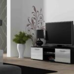 Cama TV stand SOHO 140 black/white gloss