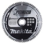 T.C.T. saw blade 260X2.15X30mm 10° T80 EFFICUT - imagine 4