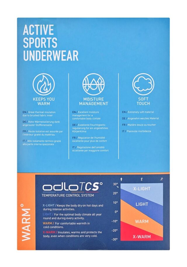 Koszulka męska Odlo BL TOP crew neck l/s ACTIVE WARM ECO roz. L Szara - imagine 4