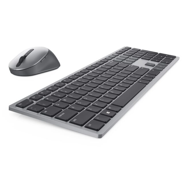 DELL KM7321W keyboard RF Wireless + Bluetooth QWERTY US International Grey  Titanium - imagine 6