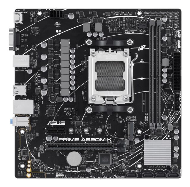 ASUS PRIME A620M-K AMD A620 Socket AM5 micro ATX - imagine 2