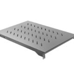 LANBERG SHELF FOR 19'' CABINETS 1000MM (1U  483 X 750MM LOAD CAPACITY UP TO 15KG  4 POINT MOUNTING) BLACK RAL9004