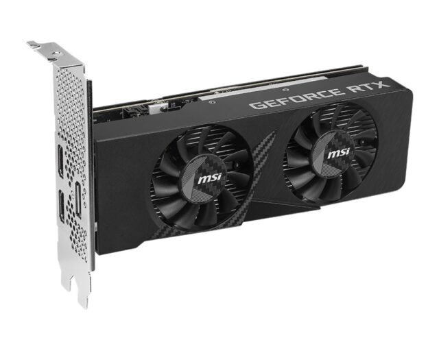 MSI GEFORCE RTX 3050 LP E 6G OC graphics card NVIDIA 6 GB GDDR6 - imagine 3