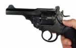 WEBLEY MKVI .455 Police cal.5.5 mm Diabolo cartridge revolver 6-shot. 4’ barrel CO2 Battlefield Ekp to17J - imagine 8