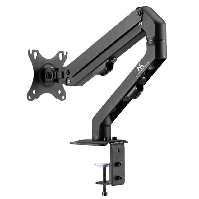 Maclean MC-906 Monitor Mount Holder Desk Table Mount 17  - 27  Adjustable Rotatable VESA 7 kg - imagine 9
